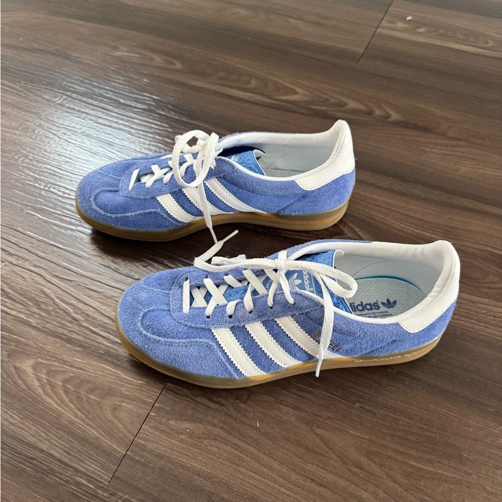 Gazelle Adidas - Blue Suede - Picture 2 of 5